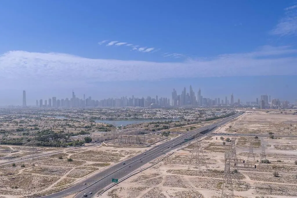 Luxurious 1-Bedroom Oasis L Binghatti Corner, Jvc Dubai 0*,